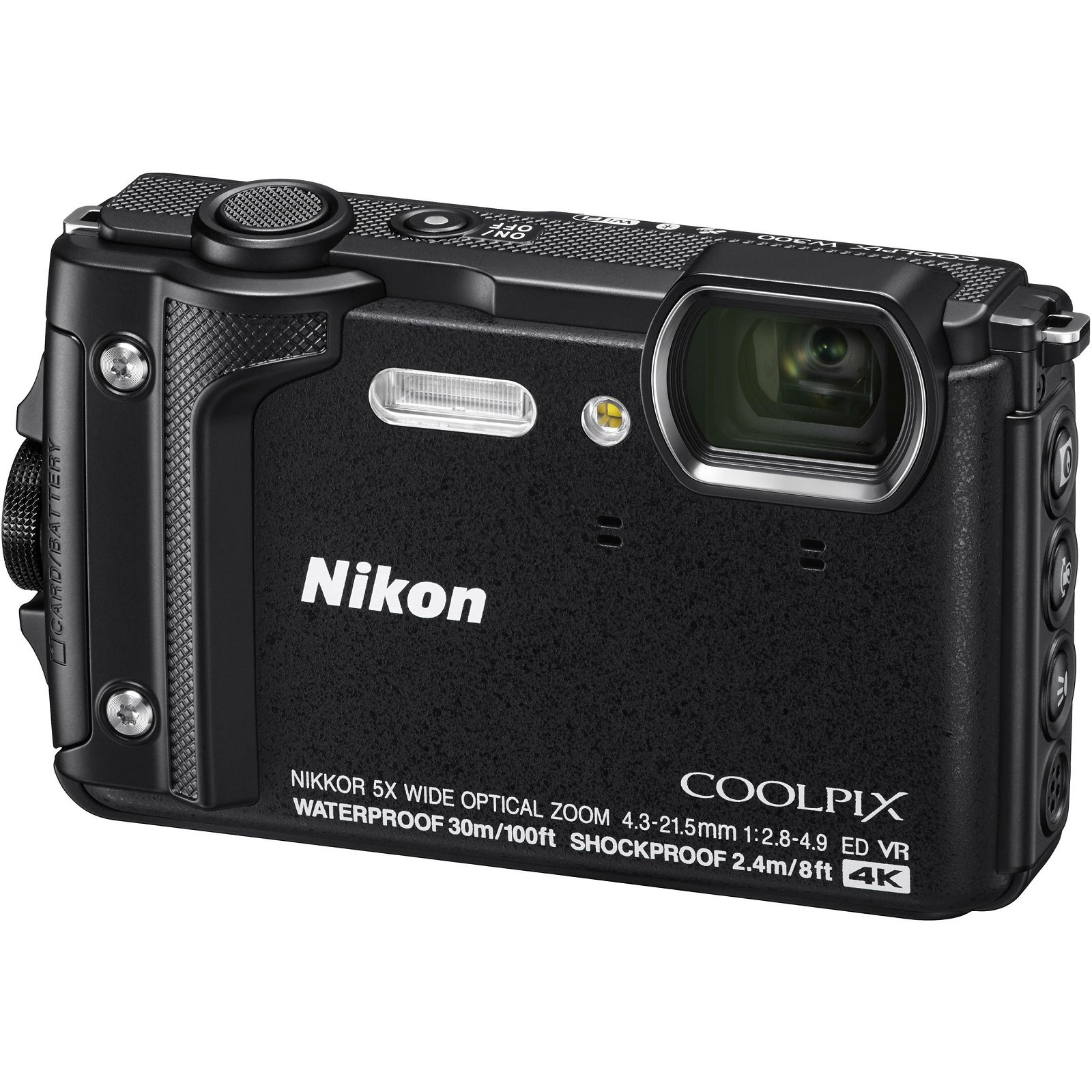Nikon Coolpix W300 Black crni digitalni kompaktni vodootporni fotoaparat 16MPx 4K UHD 5x zoom (VQA070E1)