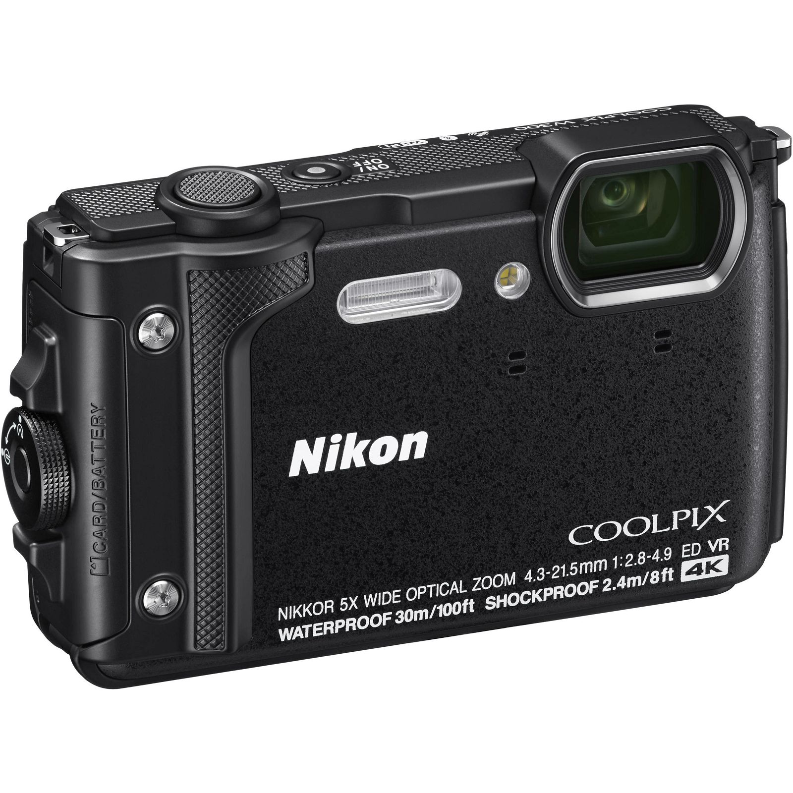 Nikon Coolpix W300 Black crni digitalni kompaktni vodootporni fotoaparat 16MPx 4K UHD 5x zoom (VQA070E1)