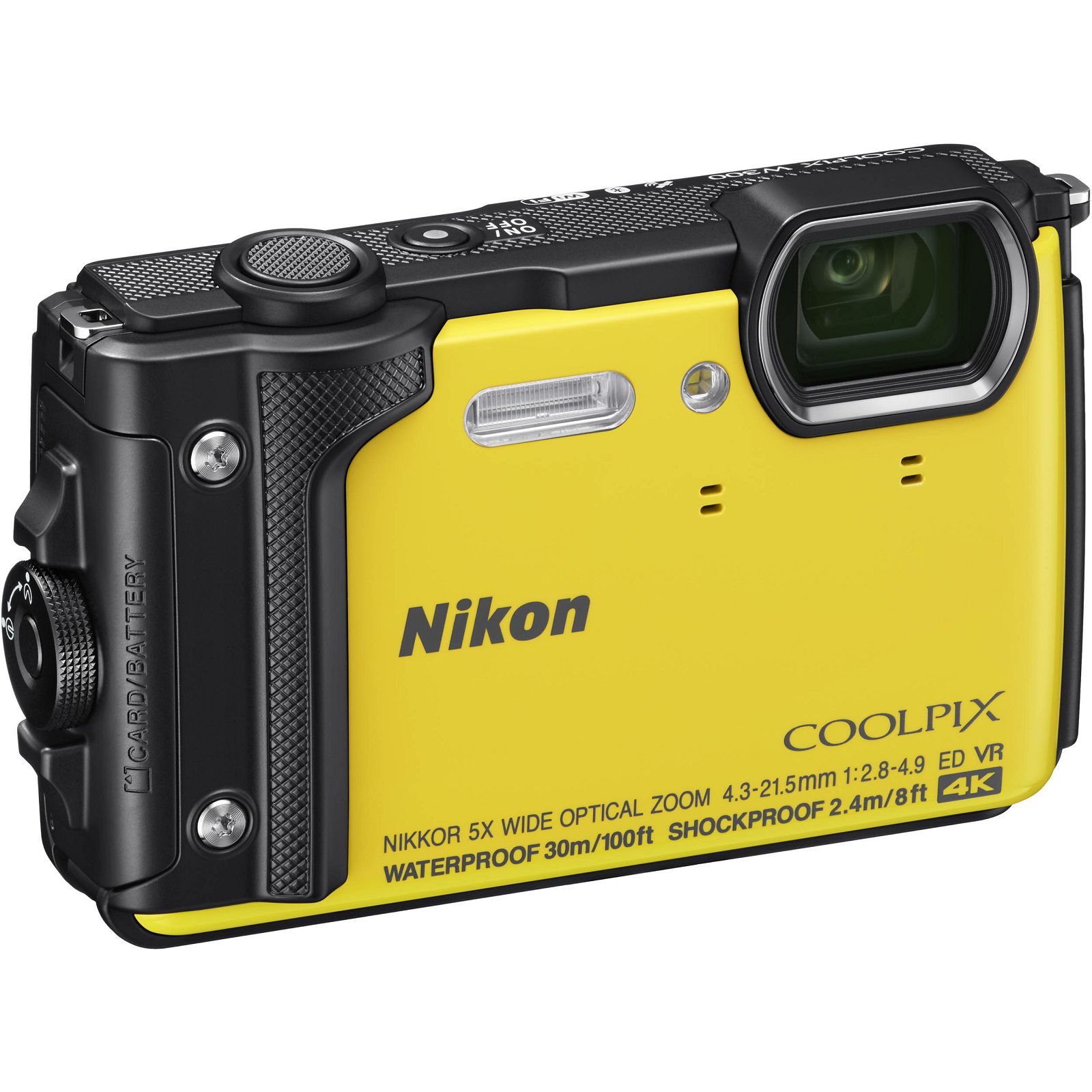 Nikon Coolpix W300 Yellow žuti digitalni kompaktni vodootporni fotoaparat 16MPx 4K UHD 5x zoom (VQA072E1)