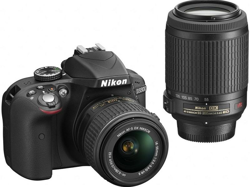 一眼レフNikon D3300 18-55 VR2 レンズキット 黒【本体ケース付 一眼レフNikon D3300 18-55 VR2 レンズキット 黒【本体ケース付
