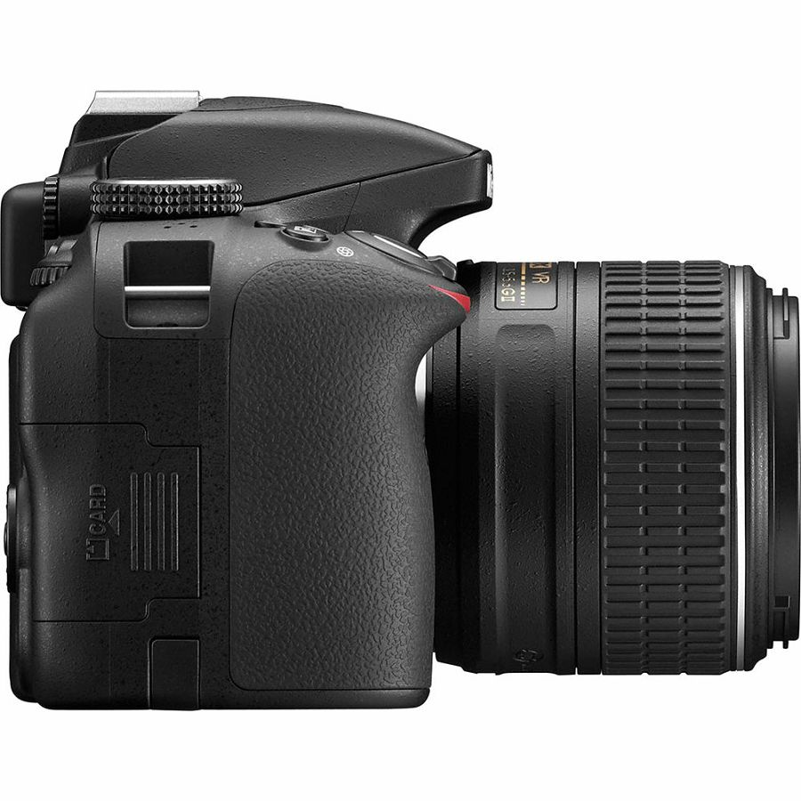 Nikon D3300 + AF-P 18-55 VR KIT Black crni DSLR digitalni fotoaparat i DX Nikkor18-55mm F/3.5-5