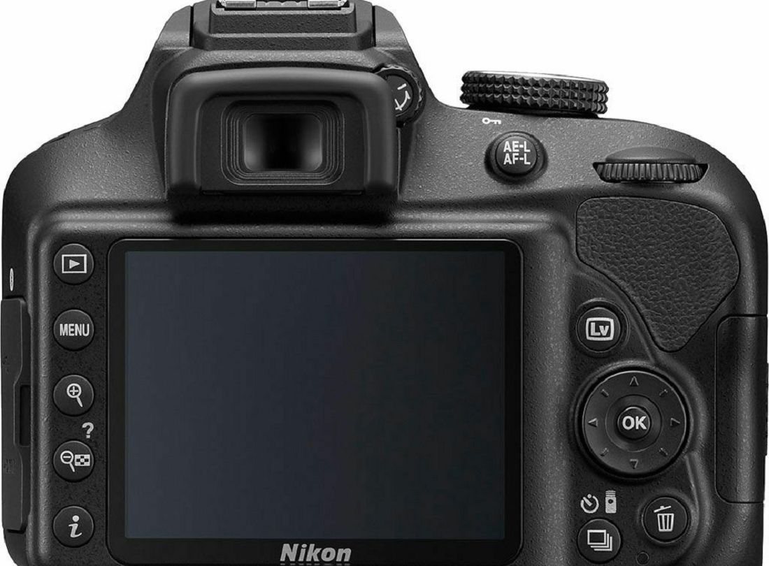 Nikon D3400 + AF-P 18-55VR Black KIT DSLR digitalni fotoaparat i objektiv AF-P DX 18-55mm f/3.5-5.6G VR (VBA490K001)