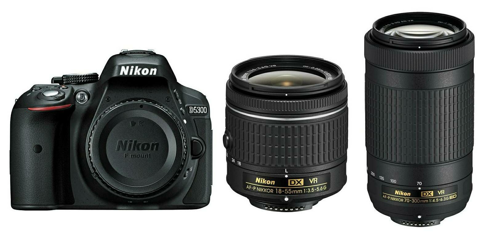 Nikon D5300 AF-P 18-55 VR AF-P 70-300VR VBA370K015 KIT DSLR Digitalni