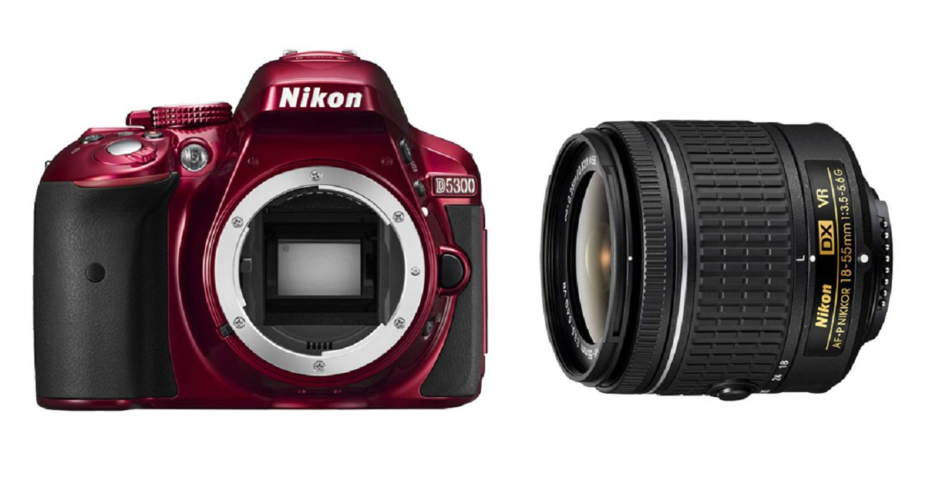 Nikon D5300 + AF-P 18-55VR Red KIT VBA371K004 DSLR digitalni fotoaparat