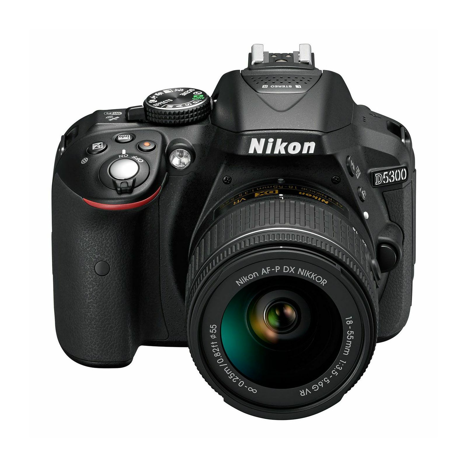 Nikon D5300 + AF-P 18-55 VR KIT Black DSLR fotoaparat AF-P 18-55VR (VBA370K007)