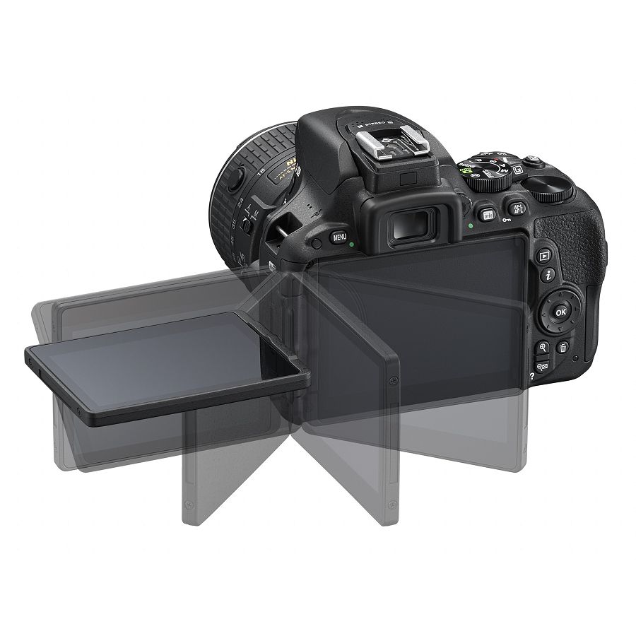 Nikon D5500 KIT WITH AF18-55VRII + AF55-300VR Black f4.5-5.6 Nikon D5500 DSLR fotoaparat + 18-55VRII f3.5-5.6 objektiv + AF55-300mm VR f4.5-5.6 VBA440K003
