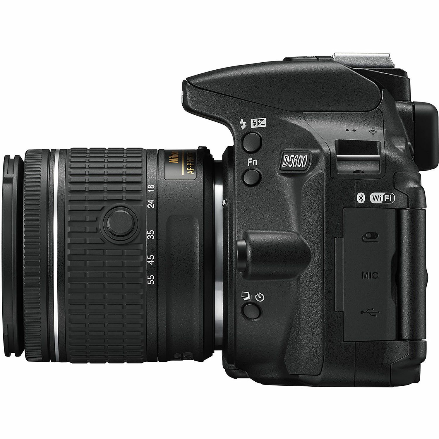 Nikon D5600 + AF-P 18-55 VR + AF-S 55-200 VR II DX KIT DSLR Digitalni fotoaparat s dva objektiva 18-55mm f/3.5-5.6 i 55-200mm (VBA500K001-1)