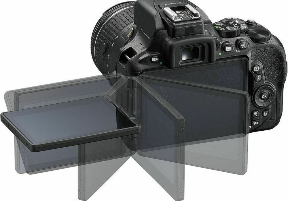 Nikon D5600 + AF-P 18-55 VR + AF-S 55-200 VR II DX KIT DSLR Digitalni fotoaparat s dva objektiva 18-55mm f/3.5-5.6 i 55-200mm (VBA500K001-1)