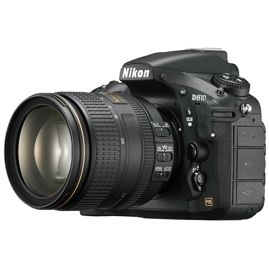 Nikon D810 + AF-S 24-120 f/4 G VR KIT FX Full Frame DSLR Digitalni fotoaparat s objektivom 24-120mm F4 f4G 24-120VR (VBA410K001)