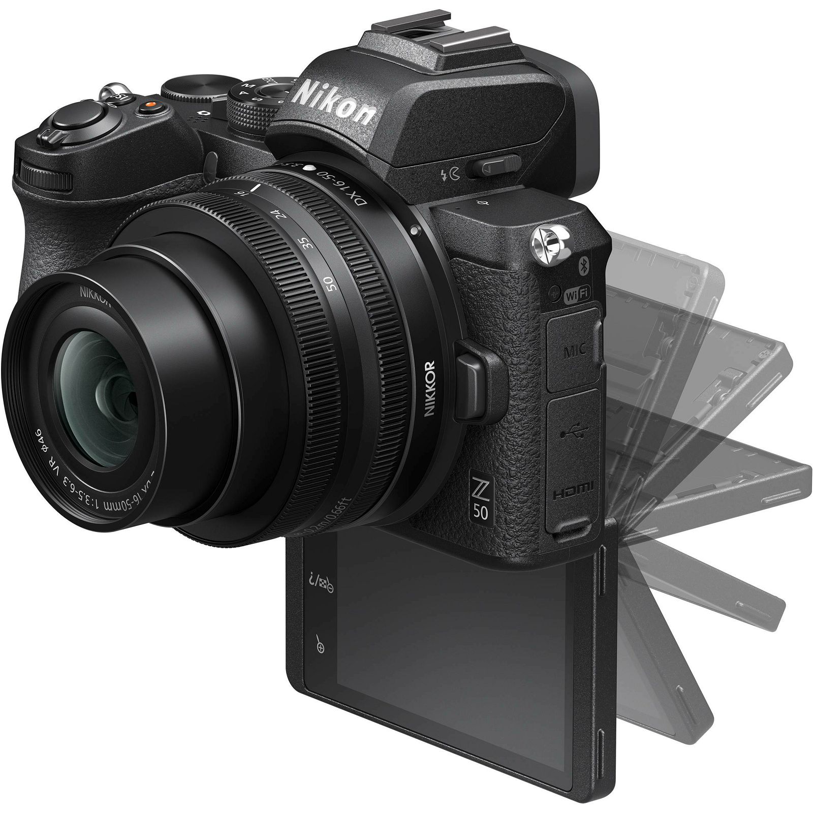 Nikon Z50 Body Mirrorless Digital Camera bezrcalni digitalni fotoaparat tijelo s adapterom (VOA050AE)