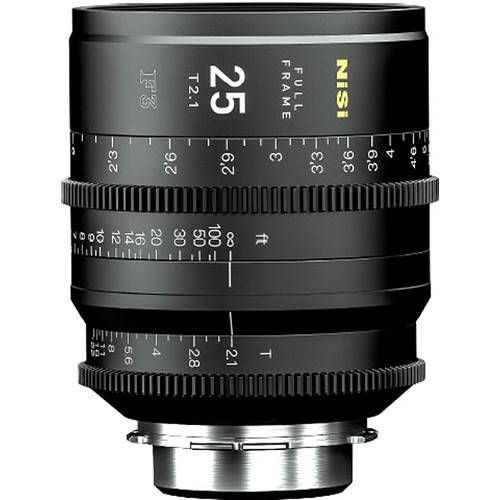 NiSi 25mm T2.1 F3 Prime Cinema Lens PL Mount Cine video filmski objektiv