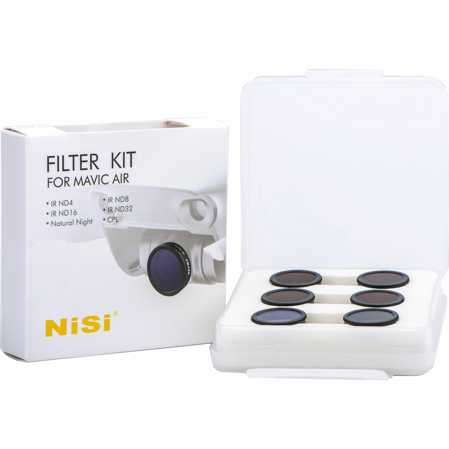 NiSi Filter KIT for DJI Mavic Air ND4 + ND8 + ND16 + ND32 + Natural Night + CPL