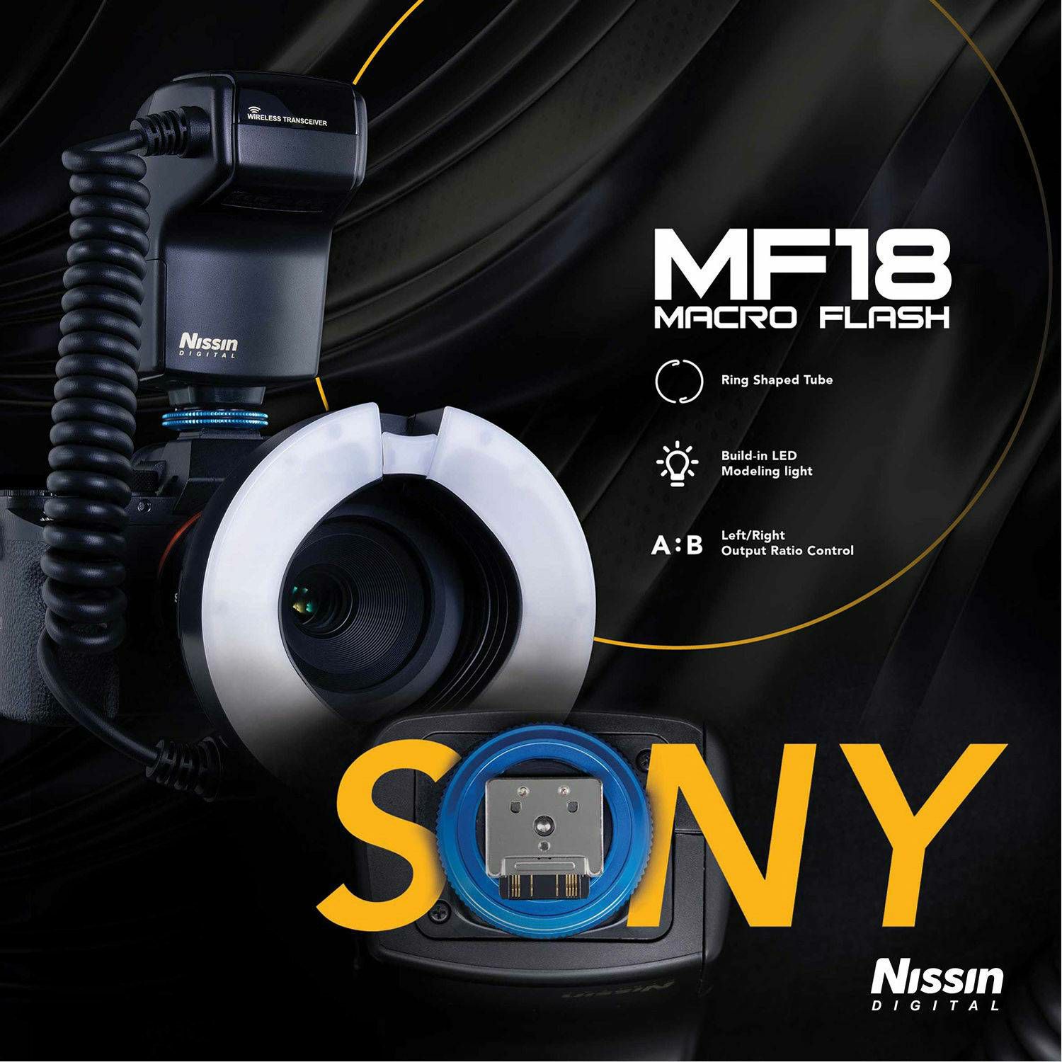 Nissin MF 18 Ring flash macro bljeskalica za Sony