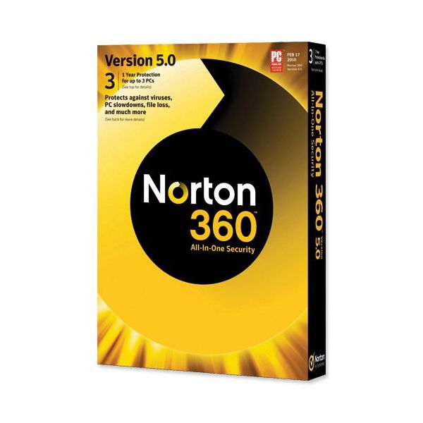 NORTON 360 5.0 IN 1 USER 3 PC RET
