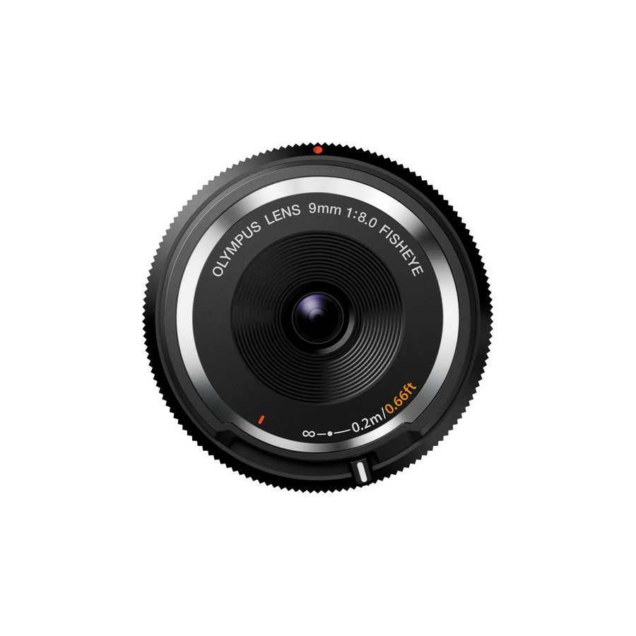 Olympus Body Cap Lens 9mm 1:8.0 fisheye / BCL-0980 black Micro Four Thirds MFT - PEN Camera objektiv lens lenses V325040BW000