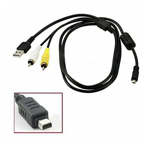 Olympus CB-AVC3 (W) A/V cable for  SP-570UZ/SP-565UZ/590UZ/620UZ/720UZ/800UZ, XZ-1, SZ-10/14/20/30MR/31MR, SH-21/25MR, TG-820/620/320 kabel za digitalni kompaktni fotoaparat N1864300