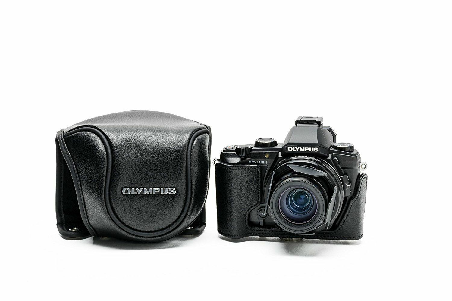 Olympus CSCH-118 Full Cover Leather Jacket Black for Stylus 1 torbica za digitalni kompaktni fotoaparat V600079BW000