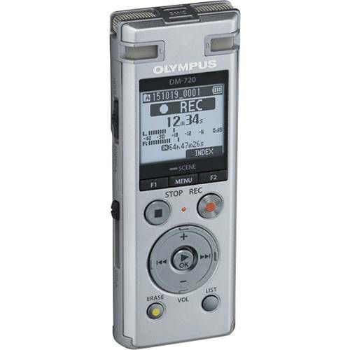 Olympus DM-720 including NiMh battery, Stand clip prijenosni snimač zvuka Audio Recorders with MP3 Player (V414111SE000)