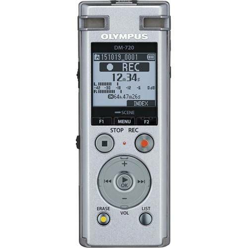 Olympus DM-720 including NiMh battery, Stand clip prijenosni snimač zvuka Audio Recorders with MP3 Player (V414111SE000)