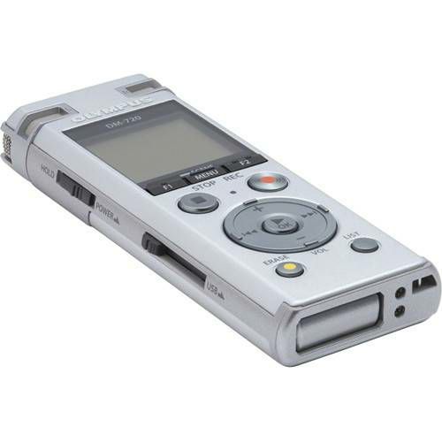 Olympus DM-720 including NiMh battery, Stand clip prijenosni snimač zvuka Audio Recorders with MP3 Player (V414111SE000)