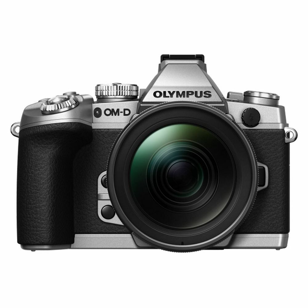 Olympus E-M1 Body silver + EZ-M1240PRO black  incl. Charger, Battery & Lens Hood Micro Four Thirds MFT - OM-D Camera digitalni fotoaparat V207017SE000