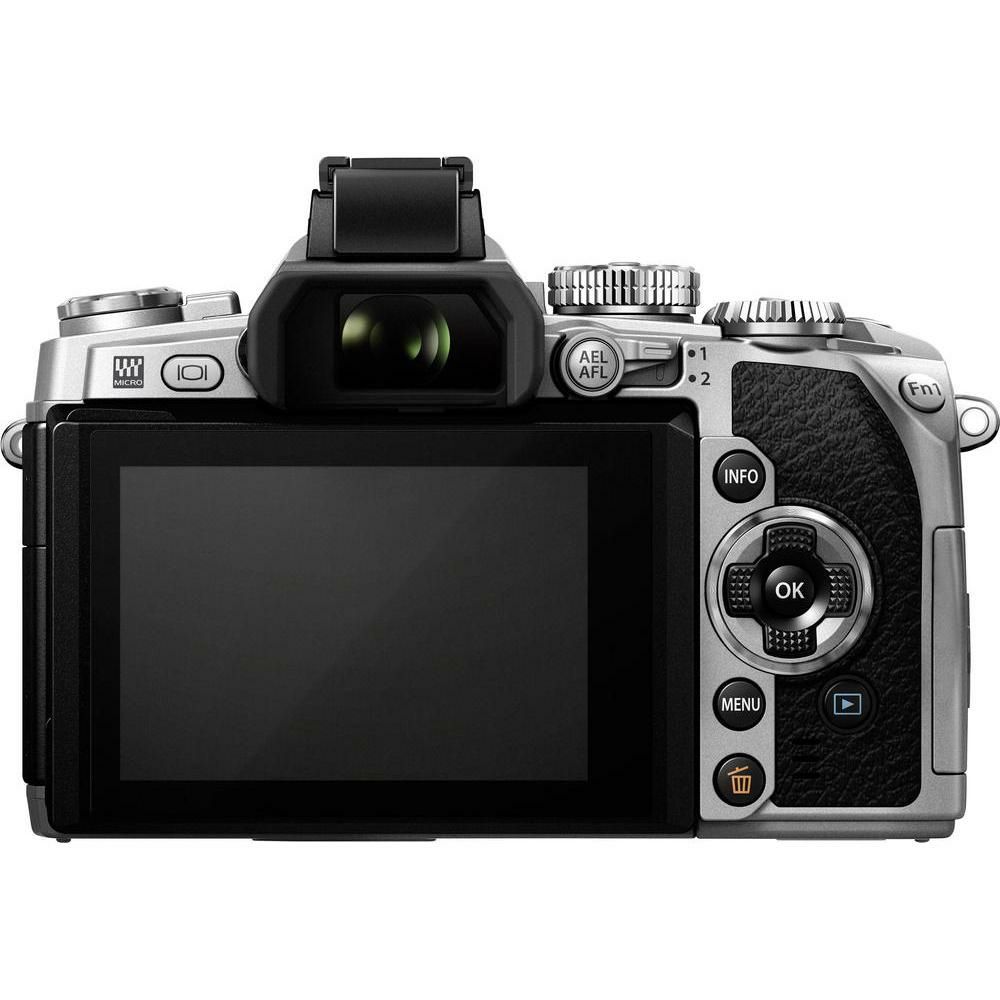 Olympus E-M1 Body silver + EZ-M1240PRO black  incl. Charger, Battery & Lens Hood Micro Four Thirds MFT - OM-D Camera digitalni fotoaparat V207017SE000