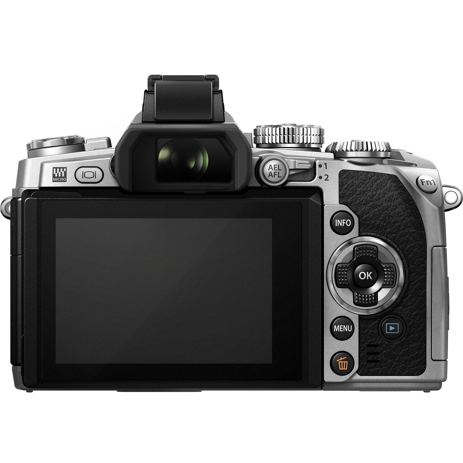 Olympus E-M1 Body silver  incl. Charger & Battery Micro Four Thirds MFT - OM-D Camera digitalni fotoaparat V207010SE000