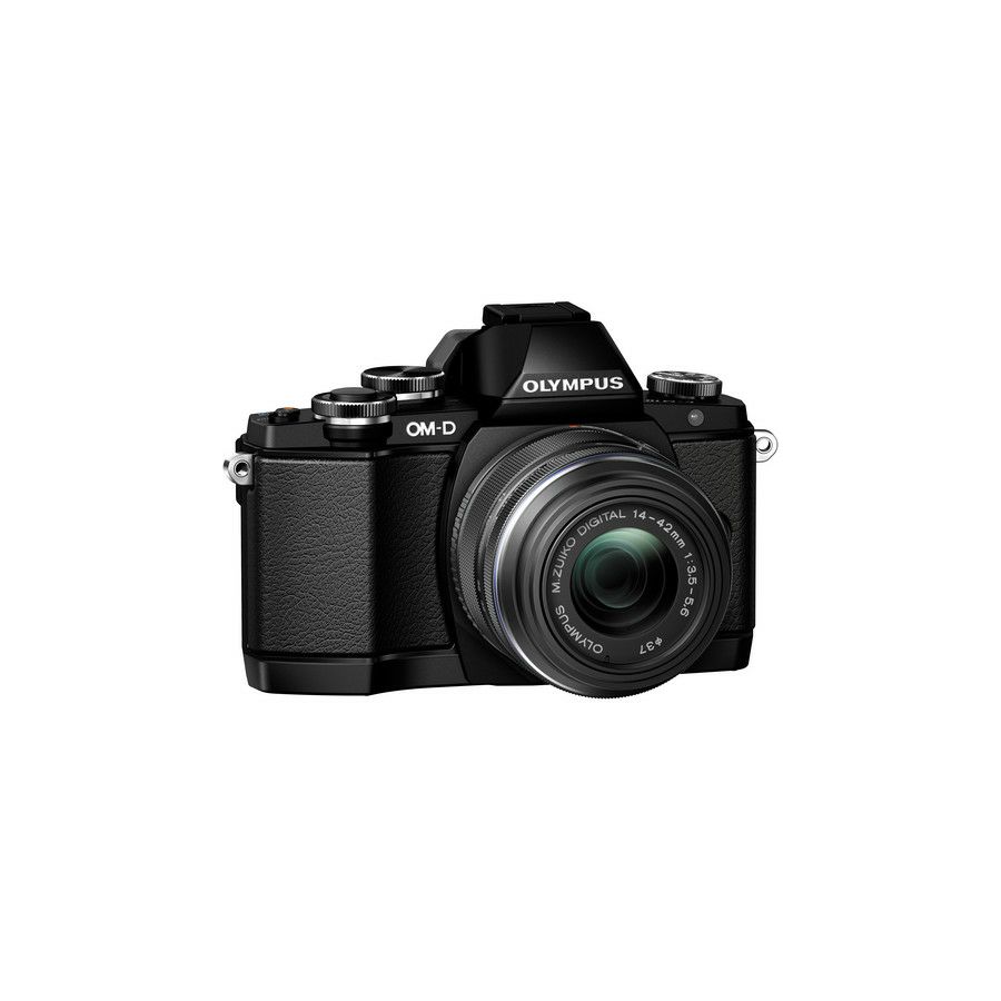 Olympus E-M10 + 14-42mm II R Black EZ-M1442 IIR Kit incl. Charger & Battery Micro Four Thirds MFT - OM-D Camera digitalni fotoaparat V207021BE000