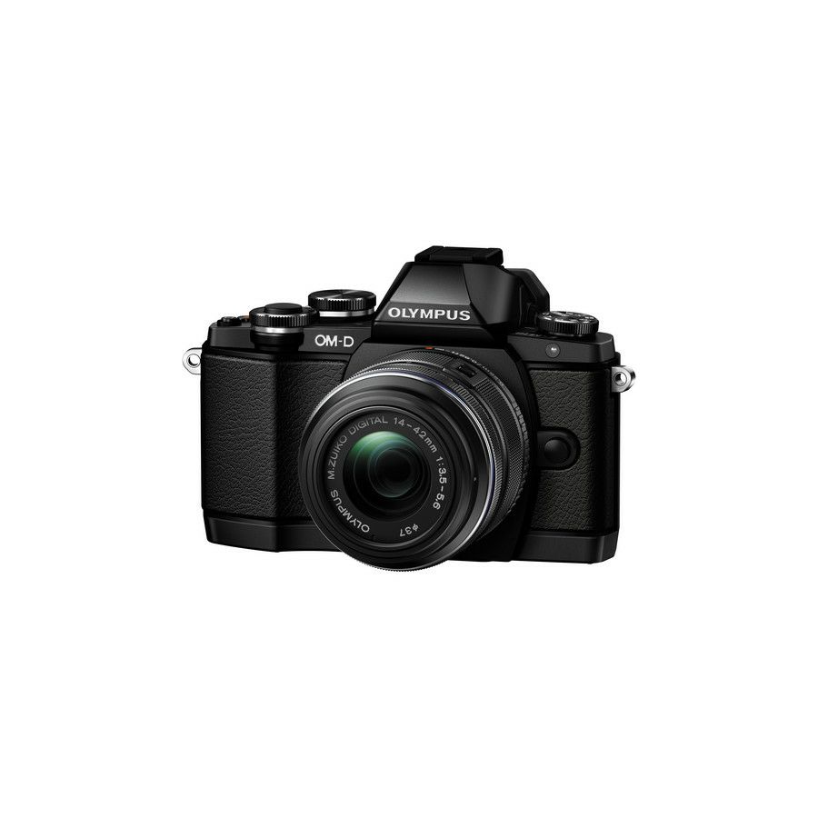 Olympus E-M10 + 14-42mm II R Black EZ-M1442 IIR Kit incl. Charger & Battery Micro Four Thirds MFT - OM-D Camera digitalni fotoaparat V207021BE000