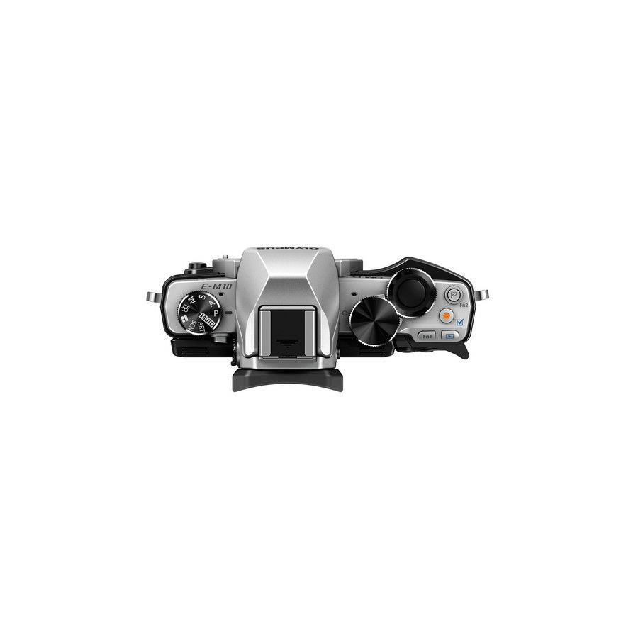 Olympus E-M10 + 14-42mm II R Silver EZ-M1442 IIR Kit incl. Charger & Battery Micro Four Thirds MFT - OM-D Camera digitalni fotoaparat V207021SE000