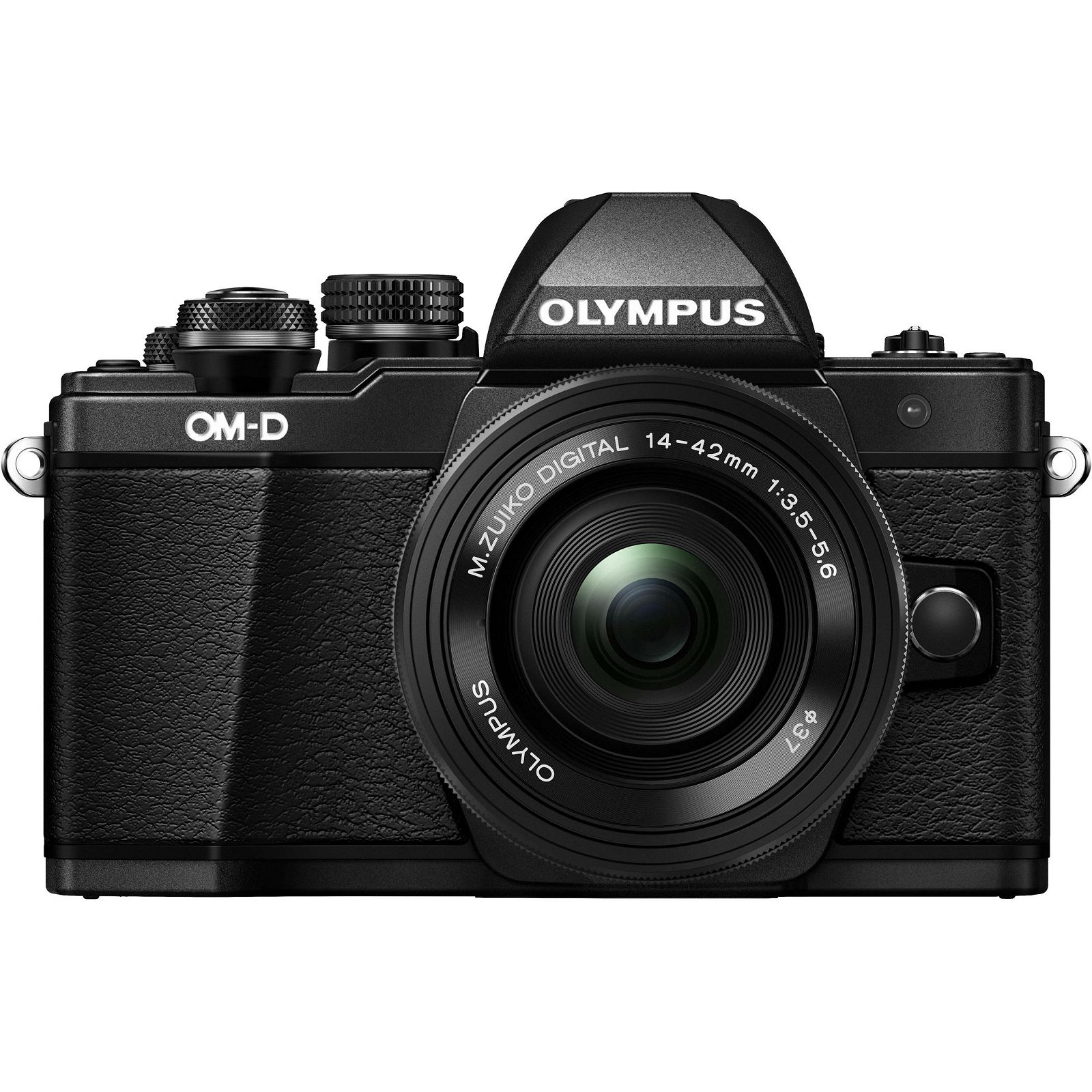 Olympus E-M10 II + 14-42 Black crni E-M10II 1442 IIR Kit blk/blk 14-42mm Mark EZ-M1442 IIR black incl. Charger + Battery Micro Four Thirds MFT OM-D Camera digitalni fotoaparat V207051BE000