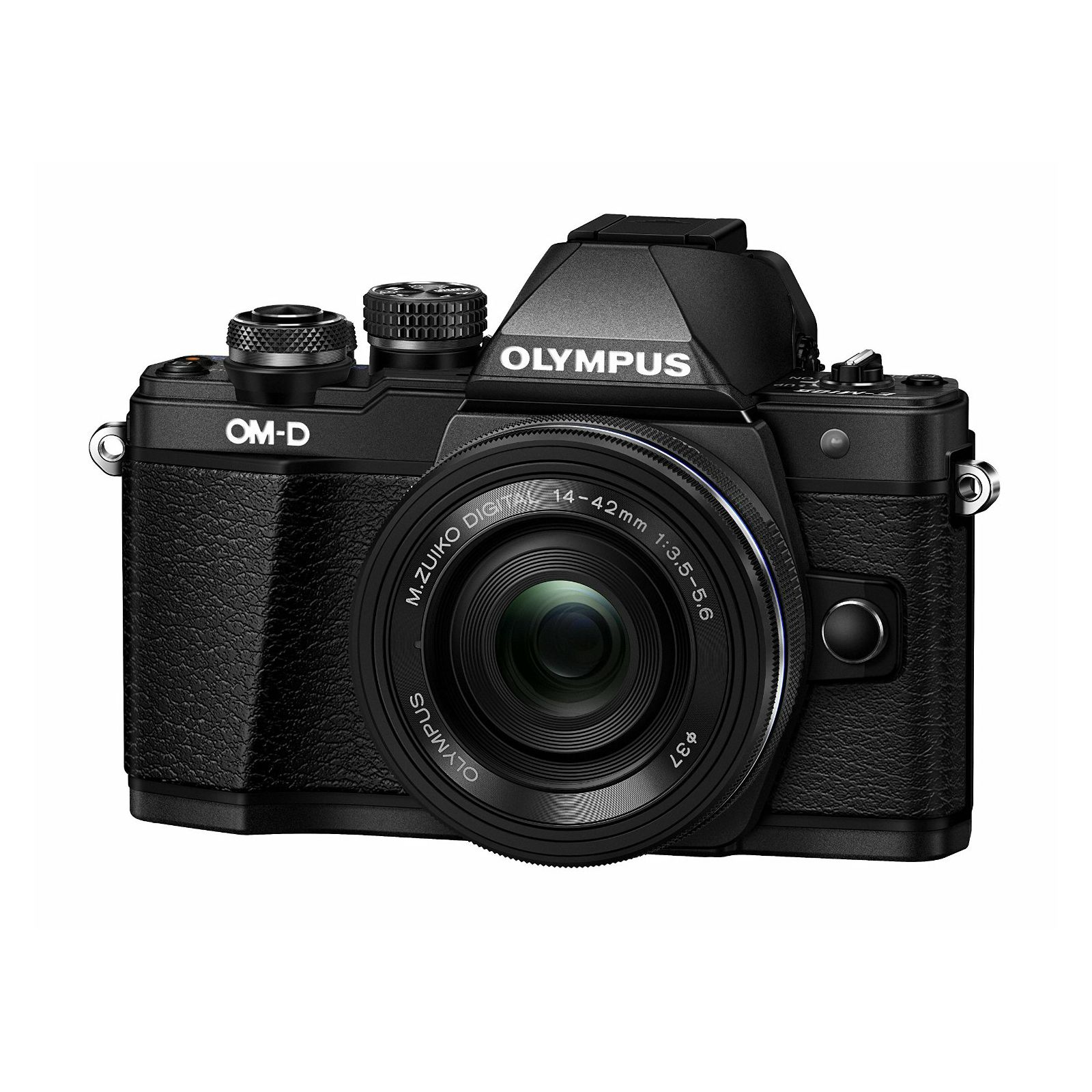 Olympus E-M10 II +14-42 EZ Black crni E-M10II Pancake Zoom Kit blk/blk 14-42mm EZ-M1442EZ black incl. Charger & Battery Micro Four Thirds OM-D Camera digitalni fotoaparat V207052BE000