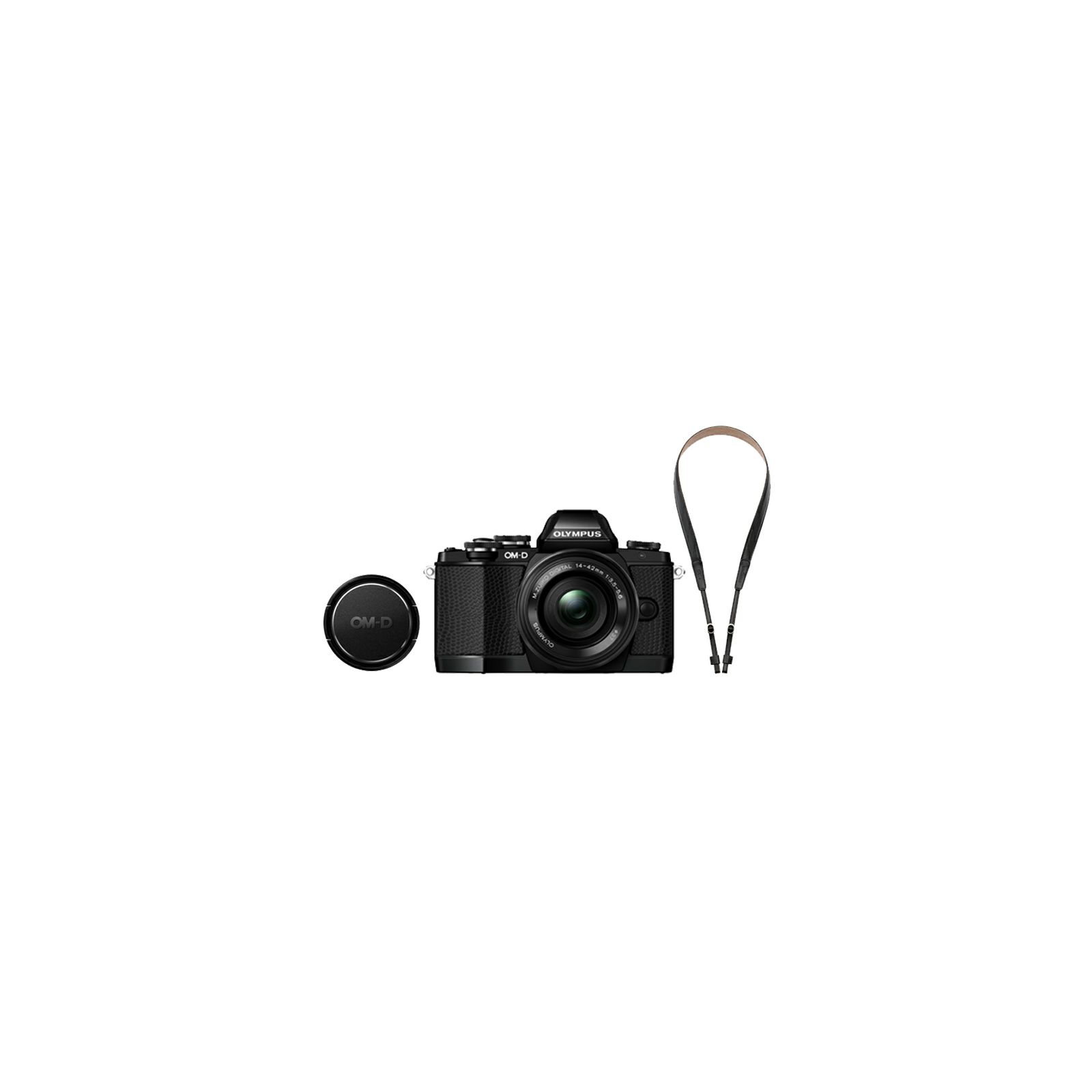 Olympus E-M10 Limited Edition Kit black/black / E-M10 black + EZ-M1442EZ black incl. Charger & Battery, lens cap & strap Micro Four Thirds MFT - OM-D Camera digitalni fotoaparat V207026BE000