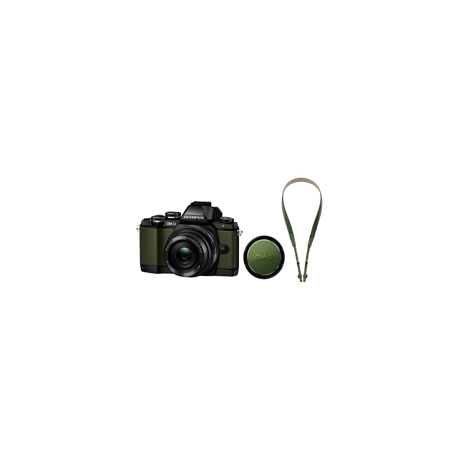 Olympus E-M10 Limited Edition Kit green/green / E-M10 black + EZ-M1442EZ black incl. Charger & Battery, lens cap & strap Micro Four Thirds MFT - OM-D Camera digitalni fotoaparat V207026EE000