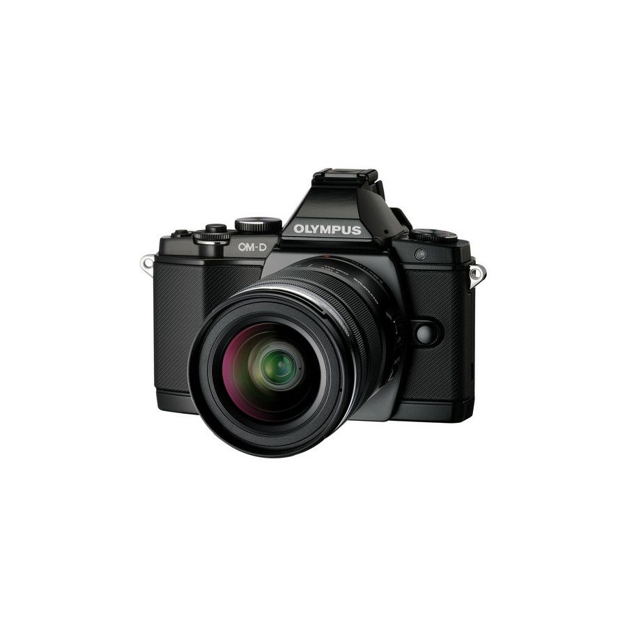 Olympus E-M5 + 12-50mm Black EZ-M1250 Kit black including Charger + Battery Micro Four Thirds MFT - OM-D Camera digitalni fotoaparat V204045BE000