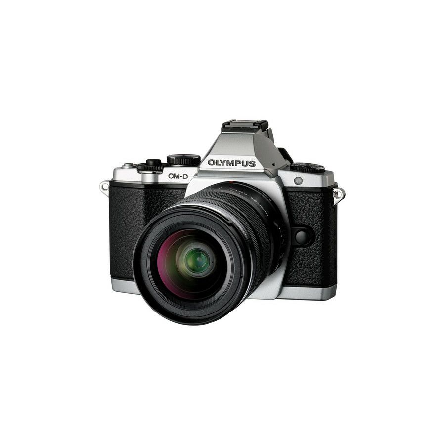 Olympus E-M5 + 12-50mm Silver EZ-M1250 Kit including Charger + Battery Micro Four Thirds MFT - OM-D Camera digitalni fotoaparat V204045SE000