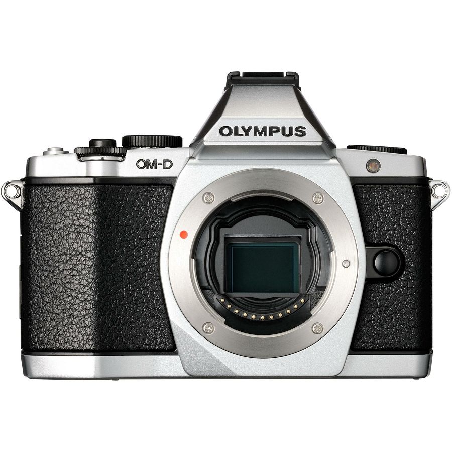 Olympus E-M5 body silver incl. Charger + Battery Micro Four Thirds MFT - OM-D Camera digitalni fotoaparat V204040SE000