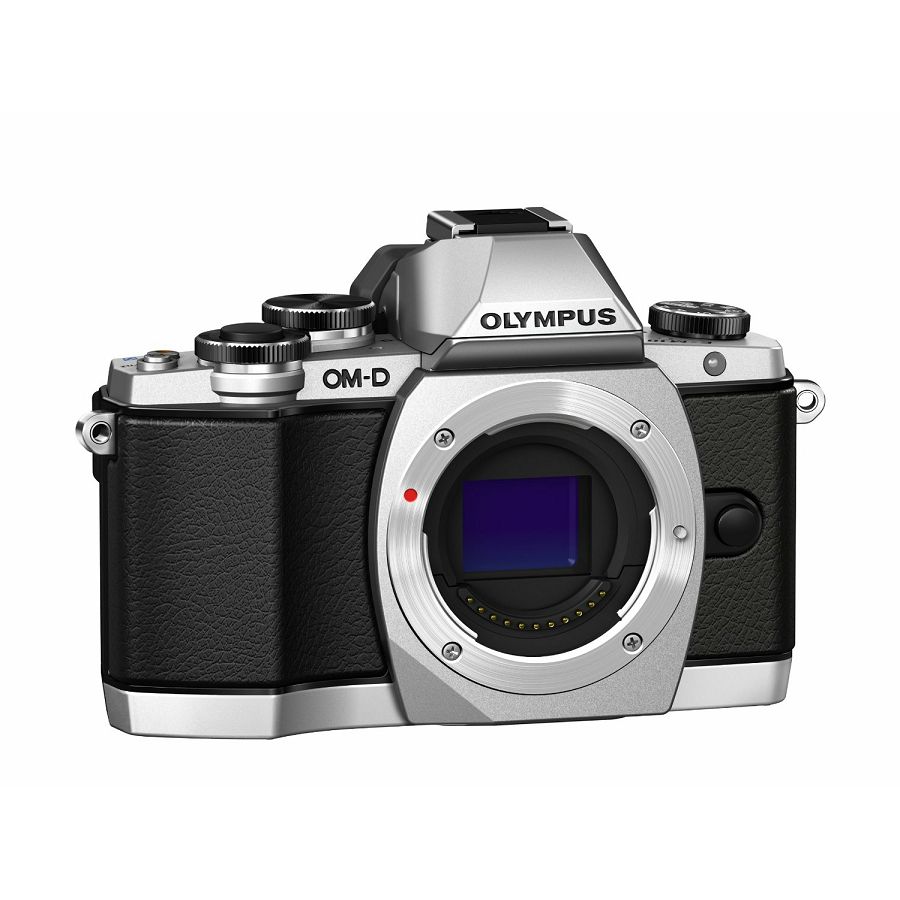 Olympus E-M5 body silver incl. Charger + Battery Micro Four Thirds MFT - OM-D Camera digitalni fotoaparat V204040SE000