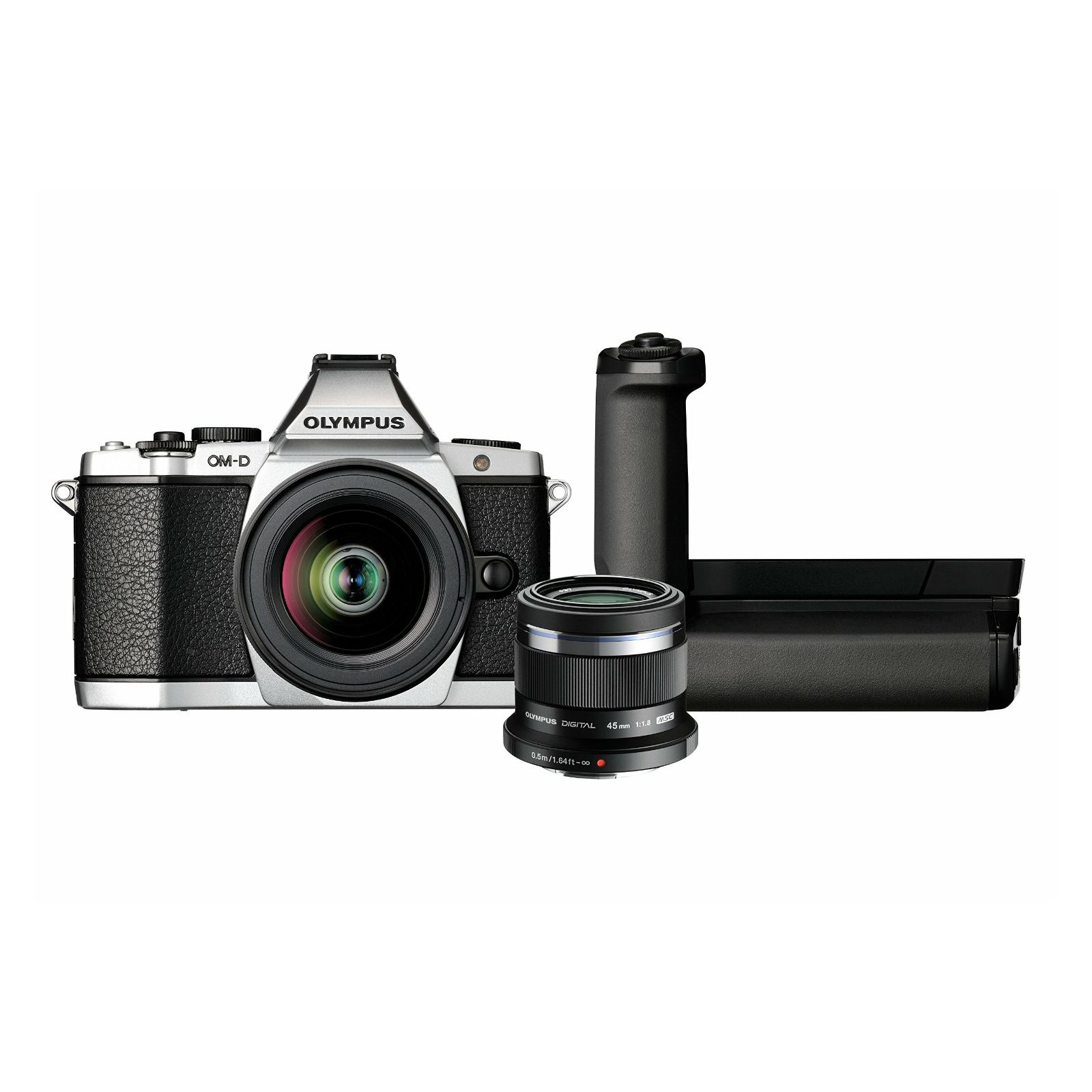 Olympus E-M5 Portrait Grip Kit slv (1250, 4518, HLD-6) blk lenses Micro Four Thirds MFT - OM-D Camera digitalni fotoaparat V204045SE050