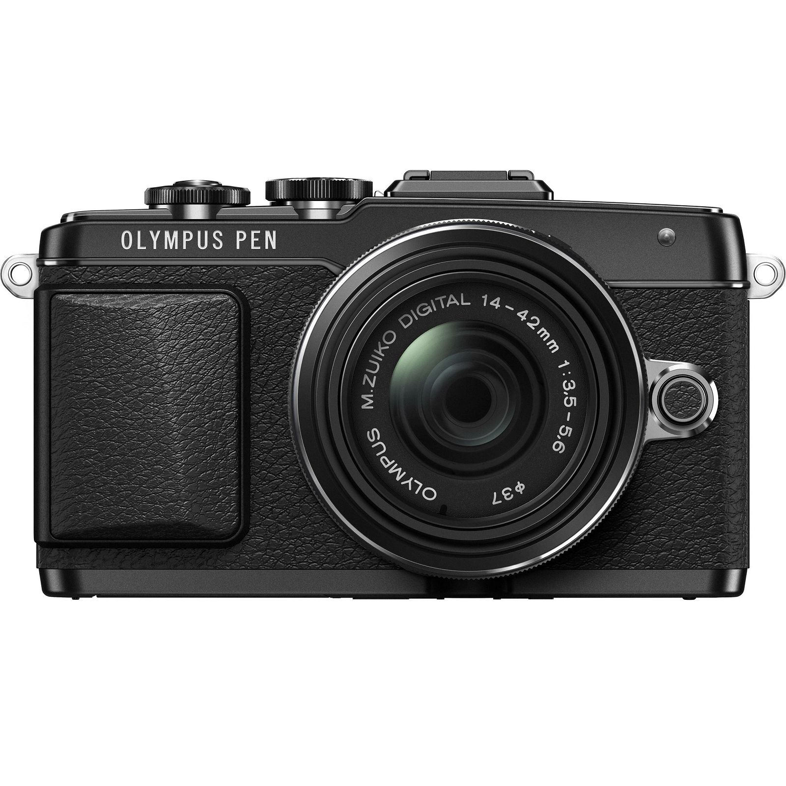 Olympus E-PL7 + 14-42mm black EZ-M1442 II R black Kit - incl. Charger + Battery 14-42 Micro Four Thirds MFT - PEN Camera digitalni fotoaparat V205071BE000