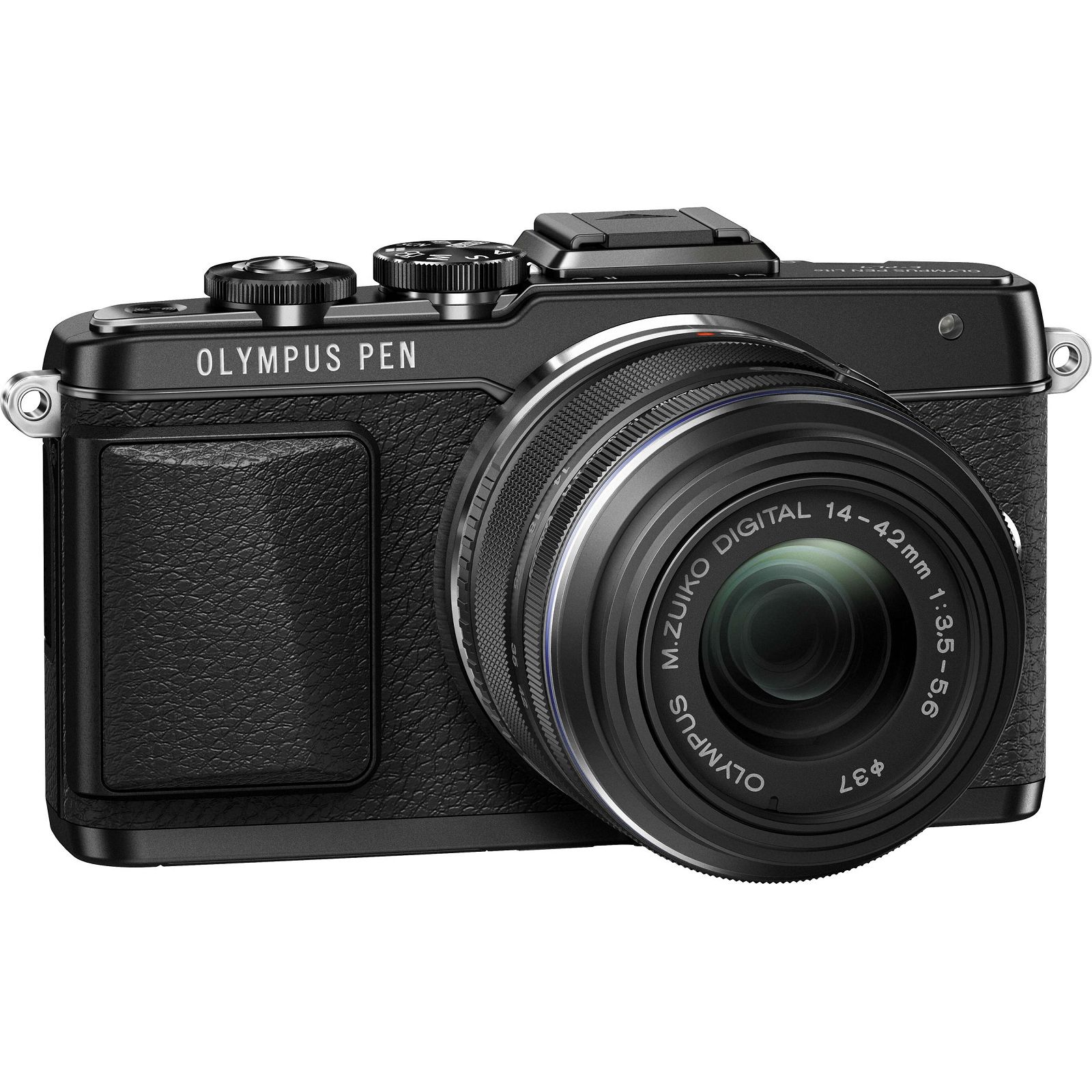 Olympus E-PL7 + 14-42mm black EZ-M1442 II R black Kit - incl. Charger + Battery 14-42 Micro Four Thirds MFT - PEN Camera digitalni fotoaparat V205071BE000
