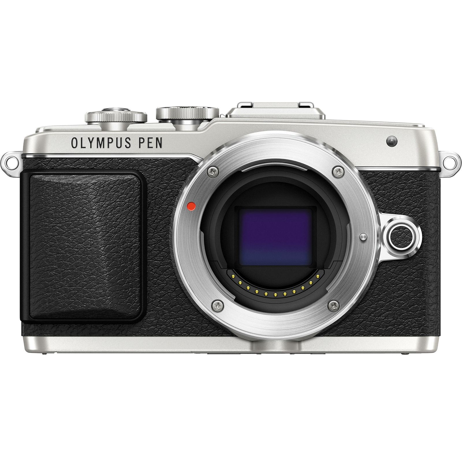 Olympus E-PL7 + 14-42mm Pancake Zoom Kit slv/slv E-PL7 silver + EZ-M1442EZ silver - incl. Charger & Battery 14-42 Micro Four Thirds MFT - PEN Camera digitalni fotoaparat V205073SE001