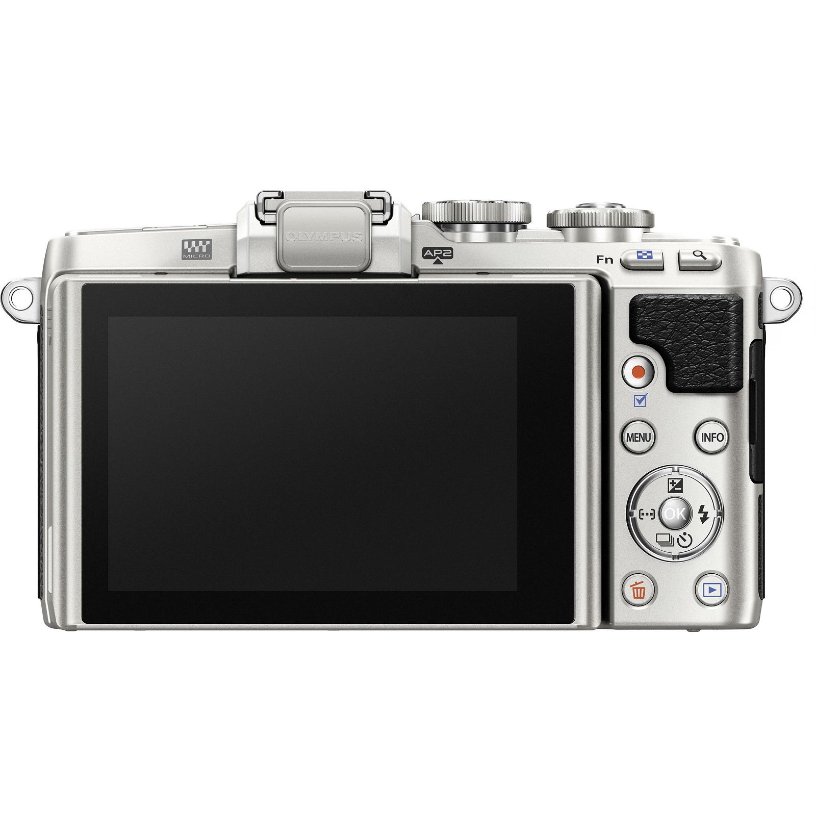 Olympus E-PL7 + 14-42mm Pancake Zoom Kit slv/slv E-PL7 silver + EZ-M1442EZ silver - incl. Charger & Battery 14-42 Micro Four Thirds MFT - PEN Camera digitalni fotoaparat V205073SE001