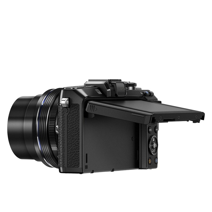 Olympus E-PL7 + 14-42mm Pancake Zoom Kit blk/blk E-PL7 black + EZ-M1442EZ black - incl. Charger & Battery 14-42 Micro Four Thirds MFT - PEN Camera digitalni fotoaparat V205073BE001