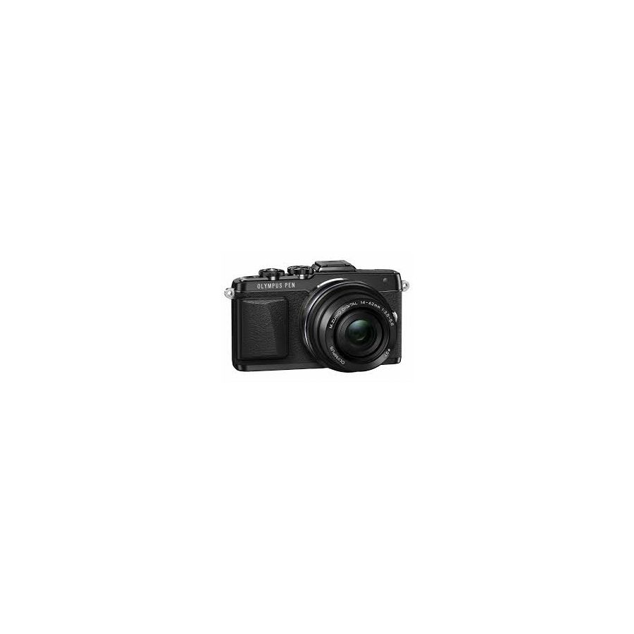 Olympus E-PL7 + 14-42mm Pancake Zoom Kit blk/blk E-PL7 black + EZ-M1442EZ black - incl. Charger & Battery 14-42 Micro Four Thirds MFT - PEN Camera digitalni fotoaparat V205073BE001