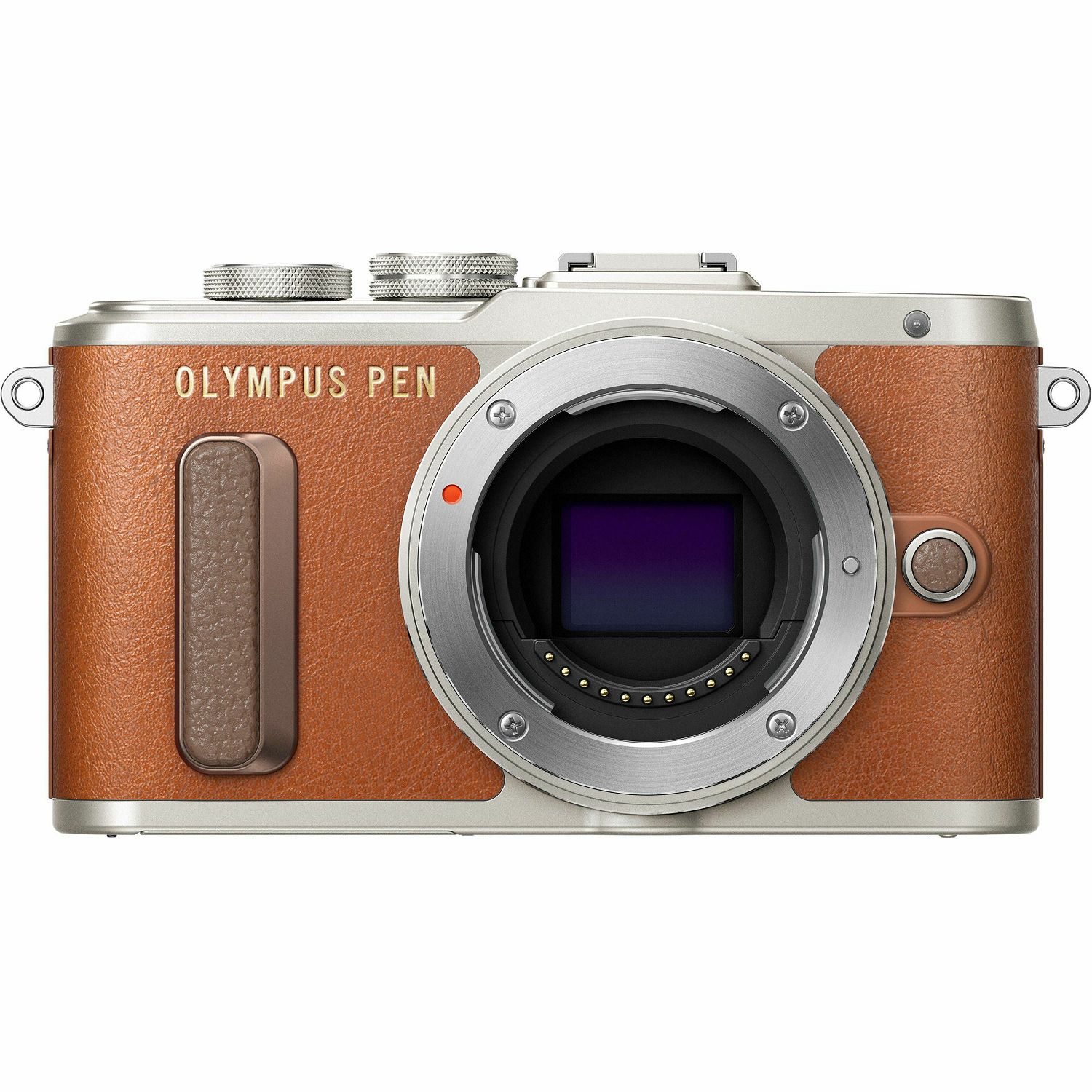 Olympus E-PL8 + 14-42mm Brown Pancake Zoom Kit brn/slv Smeđi digitalni fotoaparat s objektivom EZ-M1442EZ incl. Charger & Battery 14-42 Micro Four Thirds MFT PEN Camera (V205082NE000)