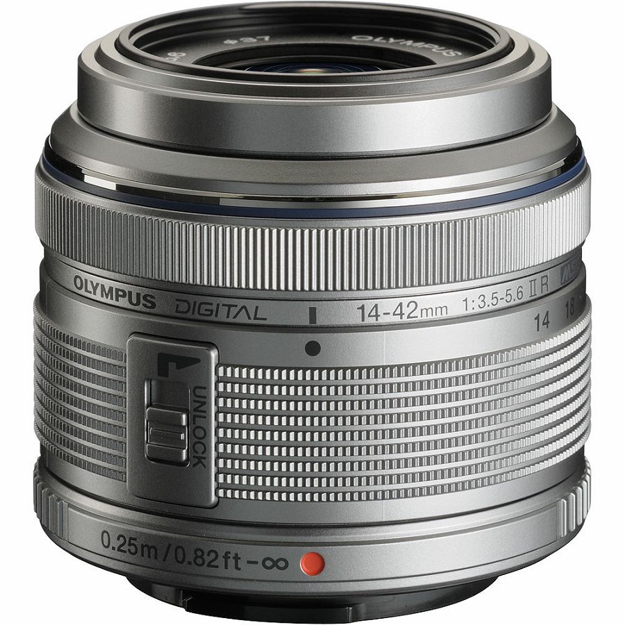 Olympus M.ZUIKO DIGITAL 14-42mm 1:3.5-5.6 II R / EZ-M1442 II R black Micro Four Thirds MFT - PEN Camera objektiv lens lenses V314050BE000