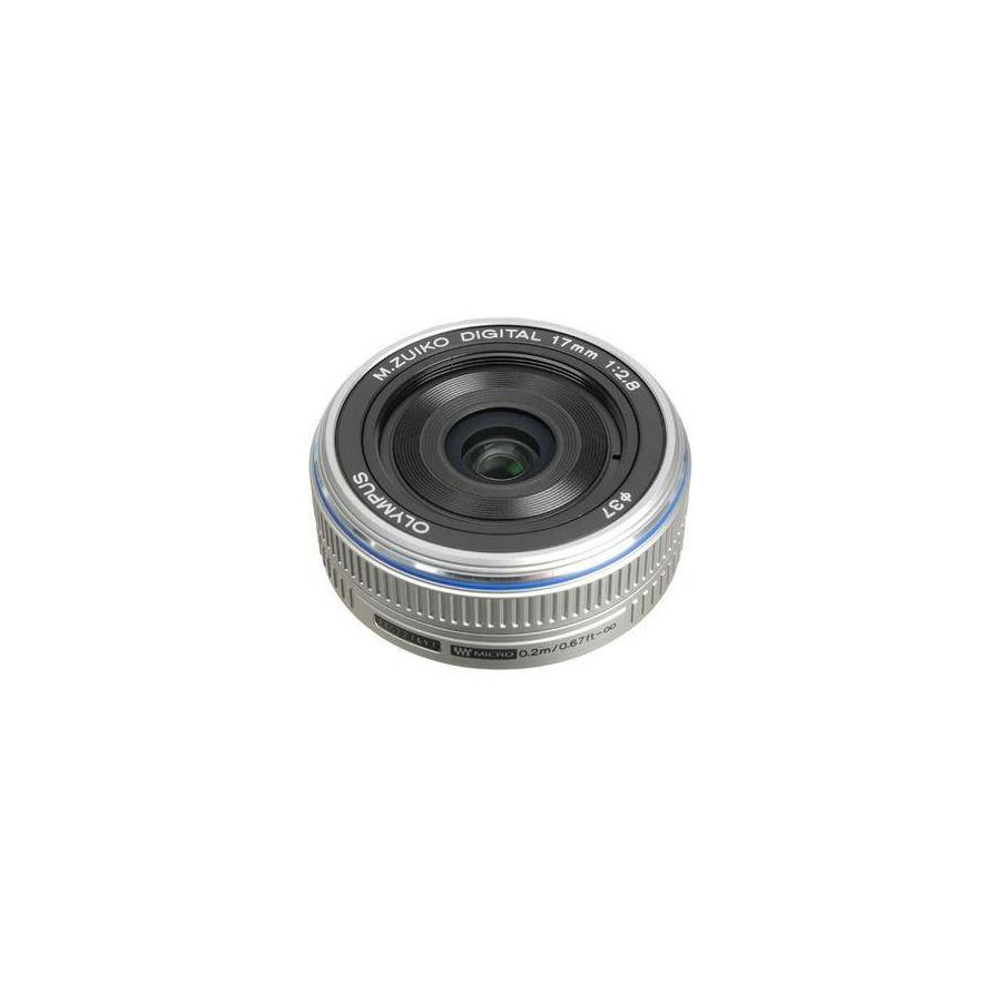 Olympus M.ZUIKO DIGITAL 17mm 1:2.8 Pancake / EW-M1728 silver Micro Four Thirds MFT - PEN Camera objektiv lens lenses N3593592