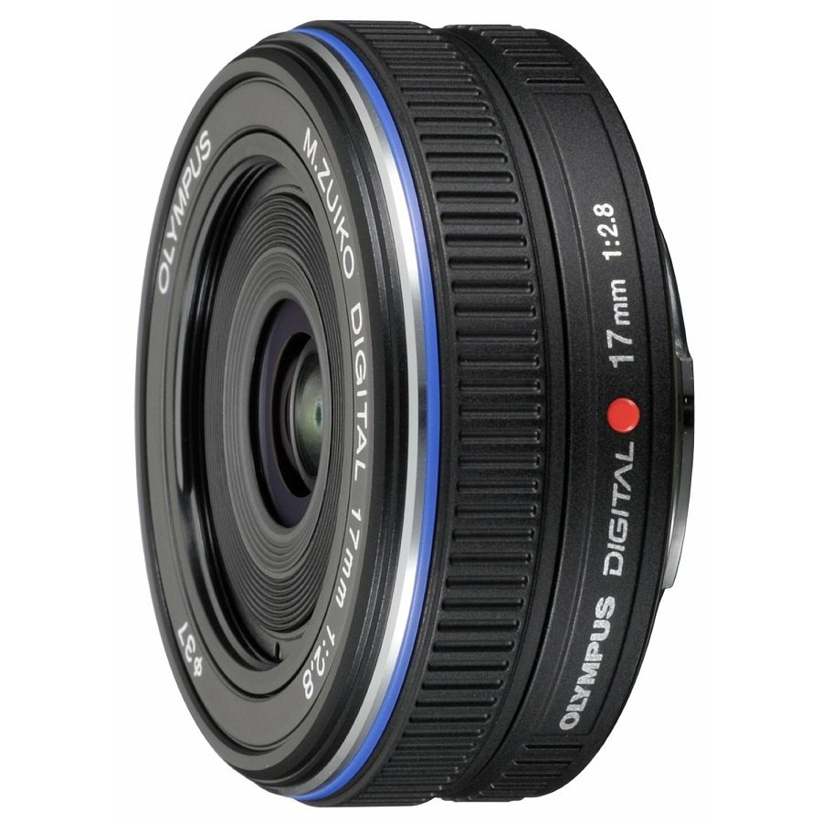 Olympus M.ZUIKO DIGITAL 17mm 1:2.8 Pancake / EW-M1728 black Micro Four Thirds MFT - PEN Camera objektiv lens lenses N4290792