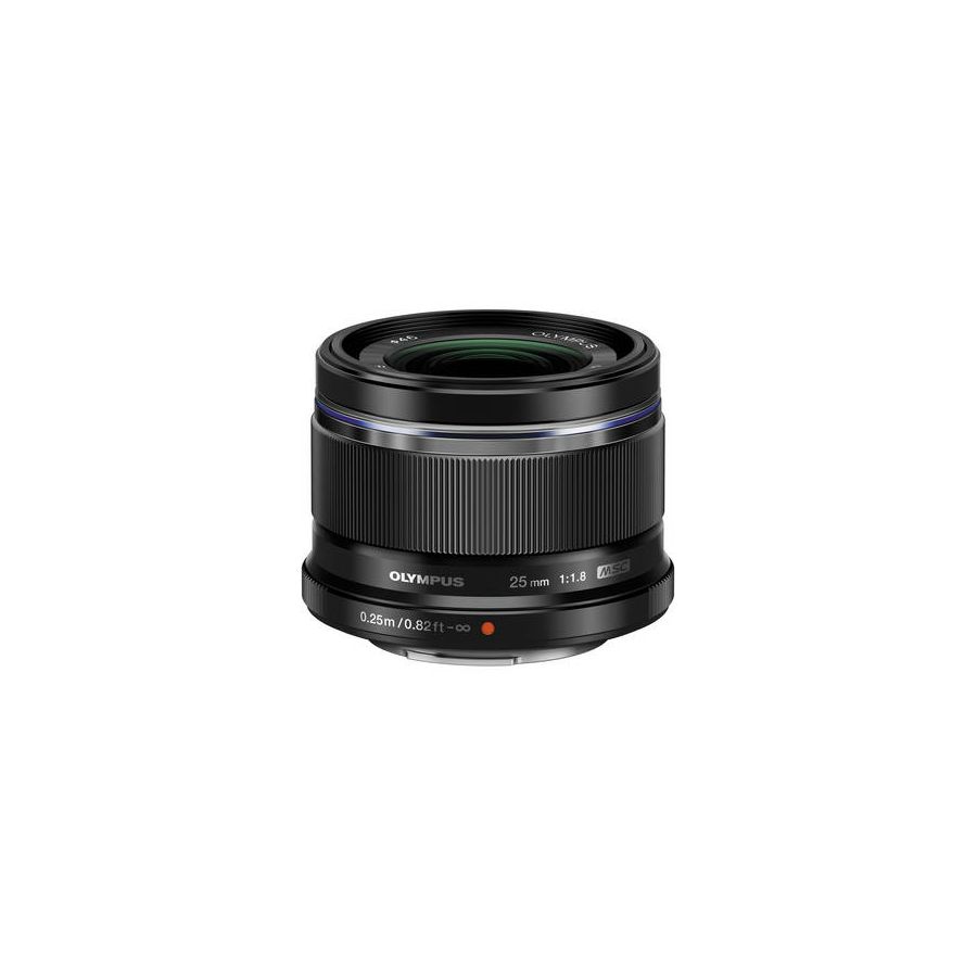 Olympus M.ZUIKO DIGITAL 25mm 1:1.8 incl lens hood / ES-M2518 black Micro Four Thirds MFT - PEN Camera objektiv lens lenses V311060BE000